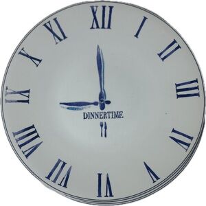 Blue and White clock dish set
